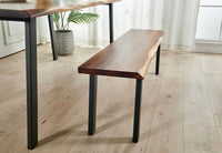 Live Edge Walnut Bench