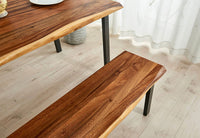 Live Edge Walnut Bench