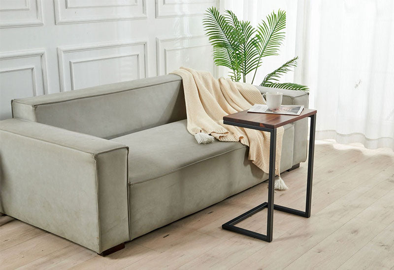 Modern Walnut C Table