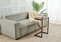 Modern Walnut C Table