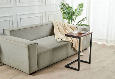 Modern Walnut C Table