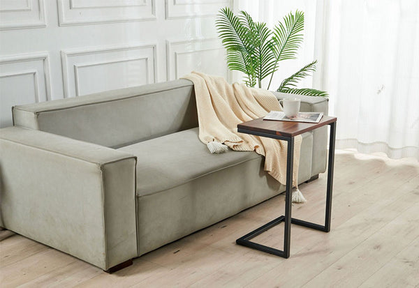 Modern Walnut C Table