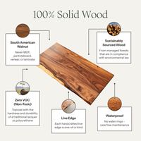 DIY Live Edge Walnut Table Top