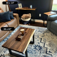 DIY Live Edge Walnut Table Top