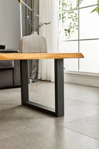 Live Edge Coffee Table with Storage