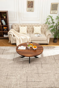 Round Coffee Table with Spider Legs