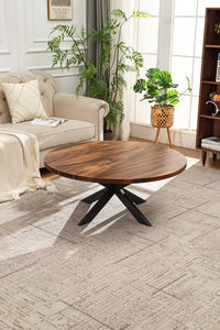 Round Coffee Table with Spider Legs