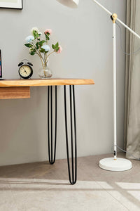 Live Edge Desk with Hairpin Legs