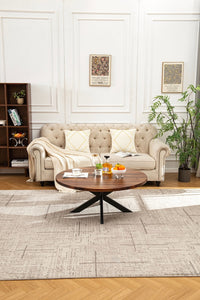 Round Coffee Table with Spider Legs