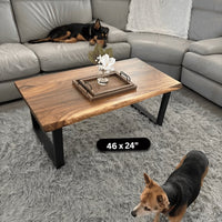 DIY Live Edge Walnut Table Top