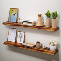 No Measure Floating Shelf - Live Edge Shelf